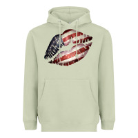 Matcha American Flag Lips Heavyweight Hoodie - Bettercallsaul