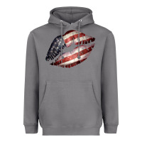 Storm American Flag Lips Heavyweight Hoodie - Bettercallsaul