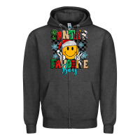 Charcoal Heather santas favorite boy Zipper Hoodie - MaliasSmallBusiness