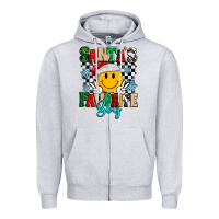 Heather Grey santas favorite boy Zipper Hoodie - MaliasSmallBusiness