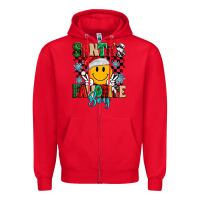 Red santas favorite boy Zipper Hoodie - MaliasSmallBusiness