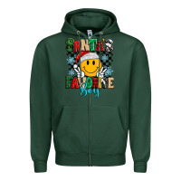 Sports Green santas favorite boy Zipper Hoodie - MaliasSmallBusiness