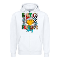 White santas favorite boy Zipper Hoodie - MaliasSmallBusiness