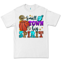 White small town big spirit basketball Premium Tee - Zillion Design Studio