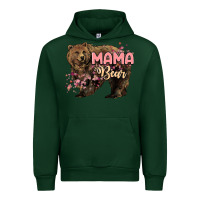 Forest Green Mama bear mother's day Urban Hoodie - HowdyJamesFarm
