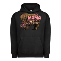 Pigment Black Mama bear mother's day Urban Hoodie - HowdyJamesFarm
