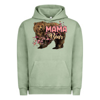 Pigment Oil Green Mama bear mother's day Urban Hoodie - HowdyJamesFarm