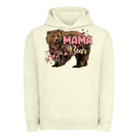 Pigment Pistachio Mama bear mother's day Urban Hoodie - HowdyJamesFarm