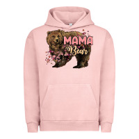Pigment Salmon Mama bear mother's day Urban Hoodie - HowdyJamesFarm