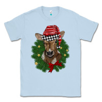 Dusty Blue christmas wreath baby calf Classic Tee - BarkalooDesign
