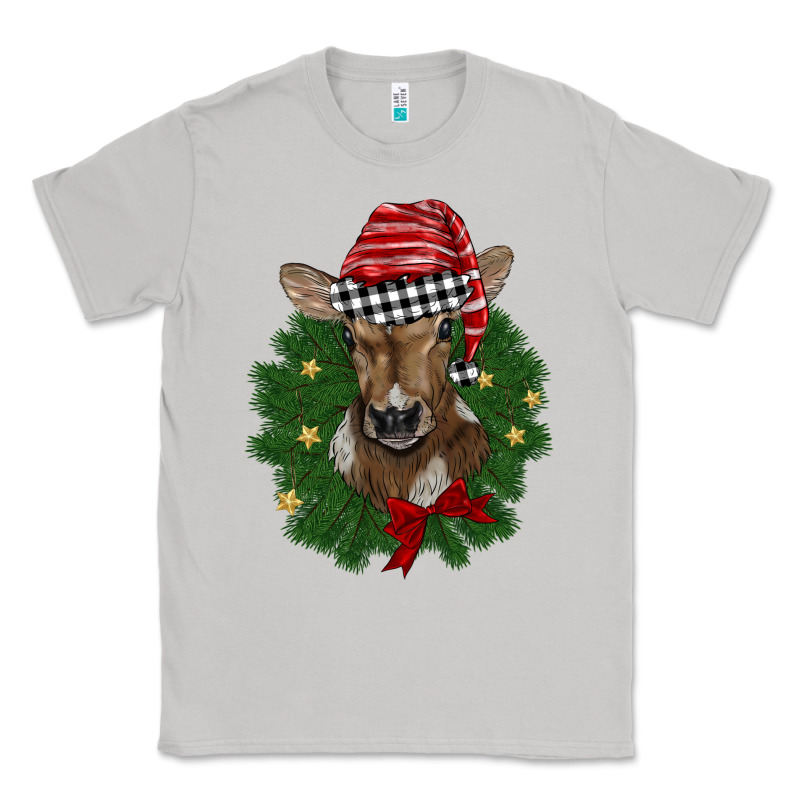 Christmas Wreath Baby Calf Classic Tee by BarkalooDesign | Teevron