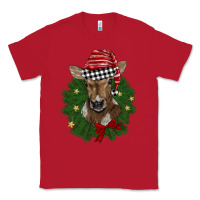 Red christmas wreath baby calf Classic Tee - BarkalooDesign