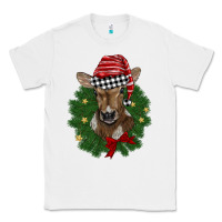 White christmas wreath baby calf Classic Tee - BarkalooDesign