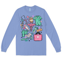 Colony Blue can't talk right now doing medical assistant stuff Long Sleeve Tee - MaliasSmallBusiness