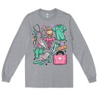 Heather Grey can't talk right now doing medical assistant stuff Long Sleeve Tee - MaliasSmallBusiness