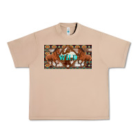 Burro aztec horses and wild with cowhide license plate template Urban Heavy Tee - Artiststas