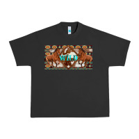 Pigment Black aztec horses and wild with cowhide license plate template Urban Heavy Tee - Artiststas