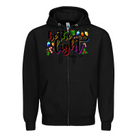 Black be the light matthew 5 14 Zipper Hoodie - MaliasSmallBusiness