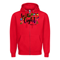 Red be the light matthew 5 14 Zipper Hoodie - MaliasSmallBusiness