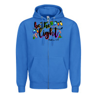 True Royal be the light matthew 5 14 Zipper Hoodie - MaliasSmallBusiness