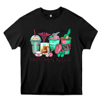 Black certified nursing assistant coffee cups Heavy Core Tee - Zillion Design Studio