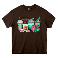 Chocolate Brown certified nursing assistant coffee cups Heavy Core Tee - Zillion Design Studio