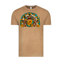 Vintage Camel sunflower gemstone leopard cowhide horseshoe rainbow Vintage Tee - Artiststas