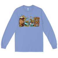 Colony Blue sunflower gemstone coffee Long Sleeve Tee - JahusDesignShop