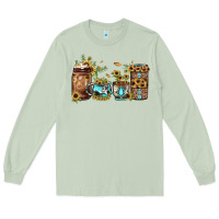 Matcha sunflower gemstone coffee Long Sleeve Tee - JahusDesignShop