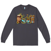 Smoke sunflower gemstone coffee Long Sleeve Tee - JahusDesignShop
