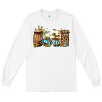 White sunflower gemstone coffee Long Sleeve Tee - JahusDesignShop