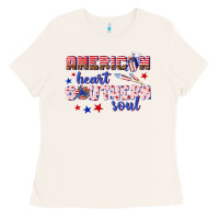 Bone American heart southern soul Ladies Tee - texasbilliewilder