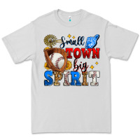 Dove Grey small town big spirit baseball Premium Tee - Zillion Design Studio
