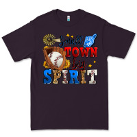 Plum small town big spirit baseball Premium Tee - Zillion Design Studio