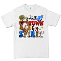 White small town big spirit baseball Premium Tee - Zillion Design Studio