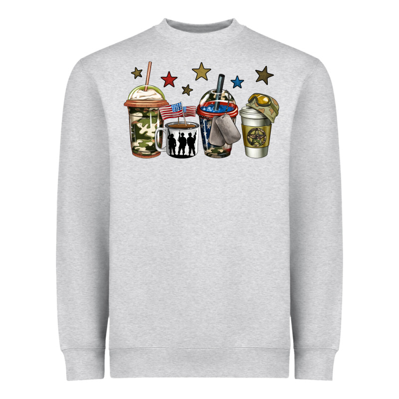 Army Coffee Heavyweight Sweatshirt by Jasminsmagicworld | Teevron