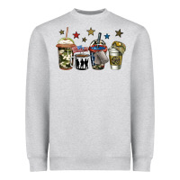 Heather Grey army coffee Heavyweight Sweatshirt - Jasminsmagicworld