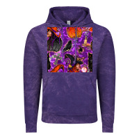 Cloud Purple halloween witch seamless pattern Vintage Hoodie - BundleAndBundleShop