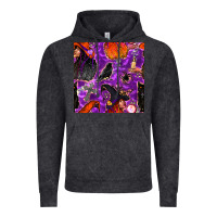 Vintage Black halloween witch seamless pattern Vintage Hoodie - BundleAndBundleShop