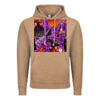 Vintage Coffee halloween witch seamless pattern Vintage Hoodie - BundleAndBundleShop