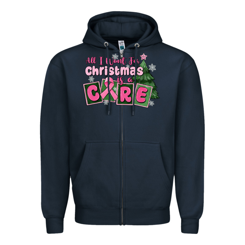 All I Want For Is A Care Zipper Hoodie by MaliasSmallBusiness | Teevron