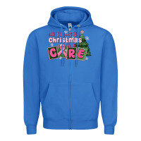True Royal all i want for is a care Zipper Hoodie - MaliasSmallBusiness