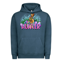 Pigment Midnight Navy Egg hunter Easter Day Urban Hoodie - CowGirlArtShop
