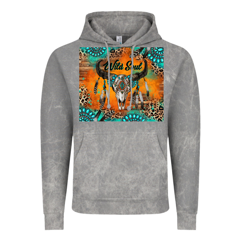 Wild Soul Boho Bull Skull Vintage Hoodie by RanaPortraitStore | Teevron