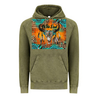 Vintage Olive wild soul boho bull skull Vintage Hoodie - RanaPortraitStore