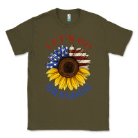 Army Green American flag sunflower Classic Tee - Jasminsmagicworld