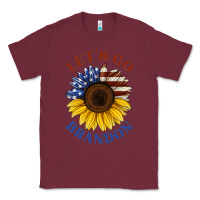 Burgundy American flag sunflower Classic Tee - Jasminsmagicworld