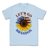 Dusty Blue American flag sunflower Classic Tee - Jasminsmagicworld