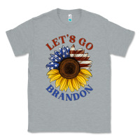 Heather Grey American flag sunflower Classic Tee - Jasminsmagicworld