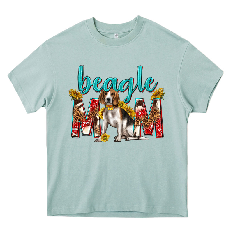 Western Beagle Mom Heavy Core Tee by texasbilliewilder | Teevron